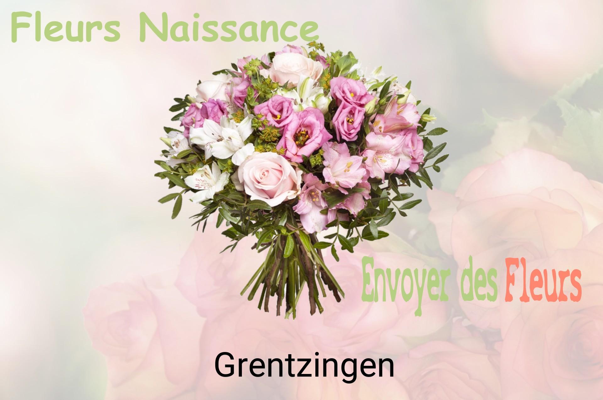 Bouquet de fleurs de naissance livré à Grentzingen